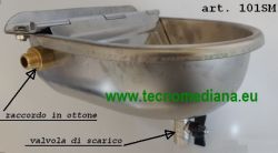 Abbeveratoio atomatico a livello costante con valvola di scarico e raccordo in ottone art. 101SM 